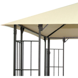 Outdoor Essentials KD Athens 3 x 3m Steel Gazebo - Cream - Wilko - thumbnail 5