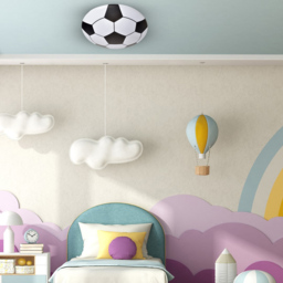 Milagro Ball White LED Ceiling Lamp 230V - Size: 40 x 40 x 6cm - Wilko - thumbnail 3
