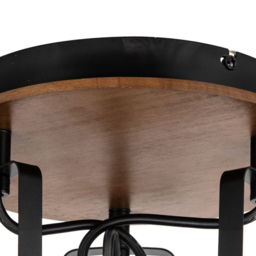 Cosylyte Riverton Matt Black 3 Light Spotlight - Size: 26 x 26 x 19cm - Brown - Wilko - thumbnail 6