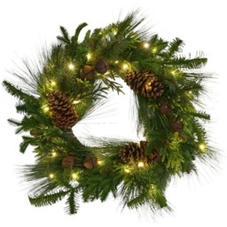 Pinecone and Bells WreathGreen - Wilko - thumbnail 3