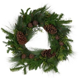 Pinecone and Bells WreathGreen - Wilko - thumbnail 1