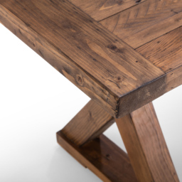 Julian Bowen Chatsworth 3 Seater Wooden Dining Bench - Size: 45 x 180 x 38cm - Brown - Wilko - thumbnail 6