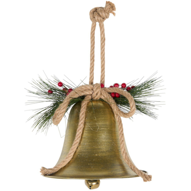 Traditional Bell Decoration Gold - Santa's Chalet - Wilko - image 1