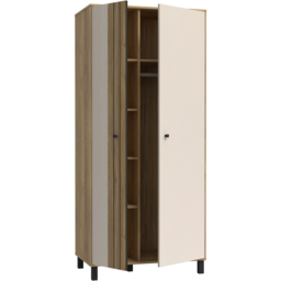 Florence Grafton 2 Door Cream and Oak Wardrobe - Multi - Furniture To Go - Wilko - thumbnail 5