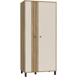Florence Grafton 2 Door Cream and Oak Wardrobe - Multi - Furniture To Go - Wilko - thumbnail 3