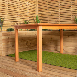 Samuel Alexander Grasmere 6 Seater Patio Dining Table - Size: 73 x 90 x 150cm - Brown - Wilko - thumbnail 6
