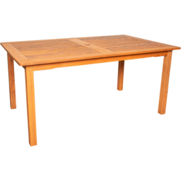 Samuel Alexander Grasmere 6 Seater Patio Dining Table - Size: 73 x 90 x 150cm - Brown - Wilko - thumbnail 3