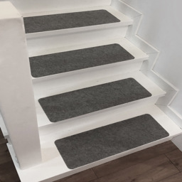 Living and Home Self-Adhesive Stair Non-Slip Mats - Size: 20 x 55cm - Grey - Wilko - thumbnail 3