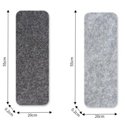 Living and Home Self-Adhesive Stair Non-Slip Mats - Size: 20 x 55cm - Grey - Wilko - thumbnail 7