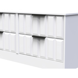 Crowndale New York 4 Drawer Matt White Chest of Drawers Ready Assembled - Wilko - thumbnail 6