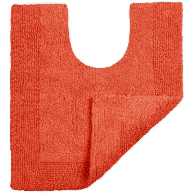 Allure Bath Fashions Luxury Reversible Terracotta Heavyweight Pedestal Toilet Mat 53 x 55cm - Size: 53 x 55 x 1cm - Wilko - image 1