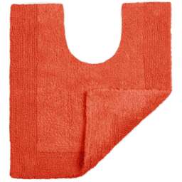 Allure Bath Fashions Luxury Reversible Terracotta Heavyweight Pedestal Toilet Mat 53 x 55cm - Size: 53 x 55 x 1cm - Wilko - thumbnail 1