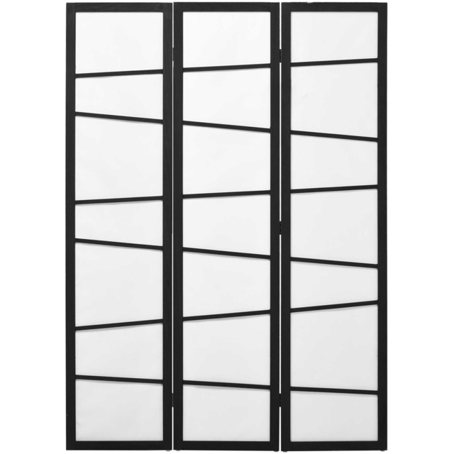 Portland 3 Panel Privacy Screen Protector 170 x 120cm - White - Wilko - image 1