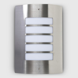 ValueLights Medlock Silver Outdoor Wall Bulkhead Light - Size: 10 x 30.6 x 30.6cm - Wilko - thumbnail 7