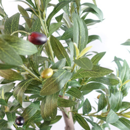 Leaf Natural Look Olive Artificial Tree with Wooden Trunk 5.9ft - Size: 180 x 50 x 50cm - Green - Wilko - thumbnail 6