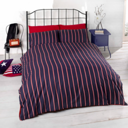 Rapport Home Don't Wake Me Up King Size Navy Duvet Cover Set - Pink - Wilko - thumbnail 3