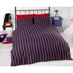 Rapport Home Don't Wake Me Up King Size Navy Duvet Cover Set - Pink - Wilko - thumbnail 4