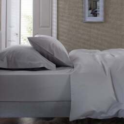 The Lyndon Company Double Platinum Fitted Bed Sheet - Silver - Wilko - thumbnail 1