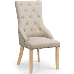 Julian Bowen Cotswold Dining Table with Set of 4 Loire Chairs - Size: 4 Seater - Brown - Wilko - thumbnail 4