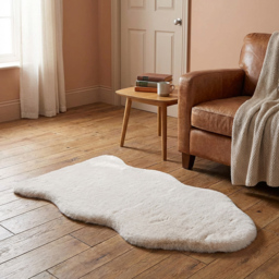 Mink Faux Rabbit Fur Rug 90cm - Wilko - thumbnail 6