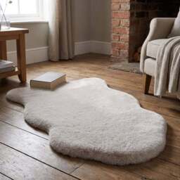 Mink Faux Rabbit Fur Rug 90cm - Wilko - thumbnail 7