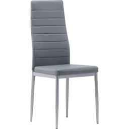 Brooklyn 4 Seater Large Round Dining Set Grey - Black - Wilko - thumbnail 4