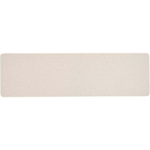 My Mat Ivory Sculptured Waffle Texture Washable Runner 67 x 230cm - Cream - Wilko - image 1