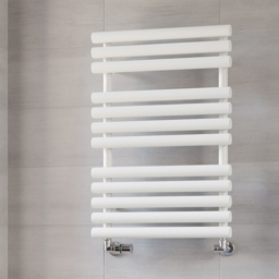 Terma Rolo Towel 1592BTU White Heated Towel Rail 755 x 520mm - Size: 75.5 x 52 x 12.7cm - Wilko - thumbnail 3