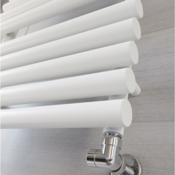 Terma Rolo Towel 1592BTU White Heated Towel Rail 755 x 520mm - Size: 75.5 x 52 x 12.7cm - Wilko - thumbnail 7