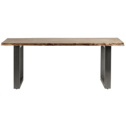 Brooklyn Barima 6 Seater Wooden Dining Table - Brown - Wilko - thumbnail 4