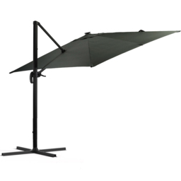 Living and Home Dark Grey Square LED Rotatable Cantilever Parasol 3m - Wilko - thumbnail 4
