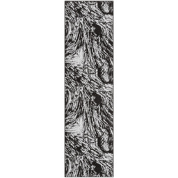 Desire Rugs Obsidian Grey Whirlpool Rug 60 x 220cm - Size: 220 x 60 x 0.8cm - Wilko - thumbnail 1