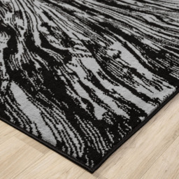 Desire Rugs Obsidian Grey Whirlpool Rug 60 x 220cm - Size: 220 x 60 x 0.8cm - Wilko - thumbnail 4