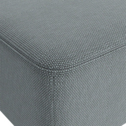Living and Home Grey Rectangular Tofu Shaped Footrest with Wooden Legs - Size: 26 x 57 x 28cm - Wilko - thumbnail 7