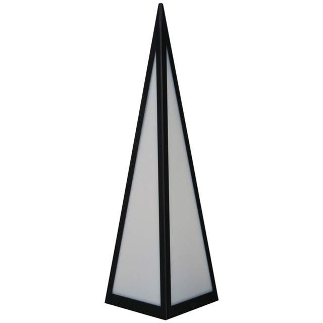 Luxform Battery-Powered Pyramid Lamp - Size: 12 x 12 x 45cm - Black - Wilko - image 1