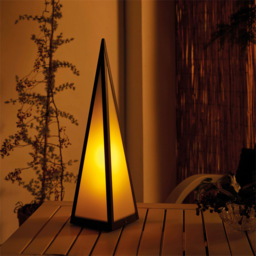 Luxform Battery-Powered Pyramid Lamp - Size: 12 x 12 x 45cm - Black - Wilko - thumbnail 3