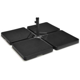 Costway Portable Square Outdoor Umbrella Base with Handle 4 Piece - Size: 53 x 52 x 31cm - Multi - Wilko - thumbnail 1