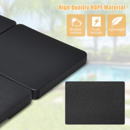Costway Portable Square Outdoor Umbrella Base with Handle 4 Piece - Size: 53 x 52 x 31cm - Multi - Wilko - thumbnail 6