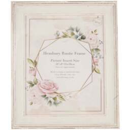 Hembury Rustic Photo Frame 10 x 8 inch - Brown - The Port. Co Gallery - Wilko