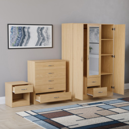 Vida Designs Riano Pine 3 Piece Bedroom Furniture Set - Wilko - thumbnail 5