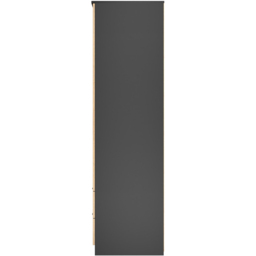 Crowndale Java 2 Door 2 Drawer Slatt Effect and Black Wardrobe - Size: 2 Door, 2 Drawer - Wilko - thumbnail 4