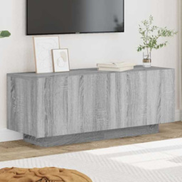 vidaXL 2 Door Grey Sonoma TV Cabinet - Size: 40 x 100 x 35cm - Wilko