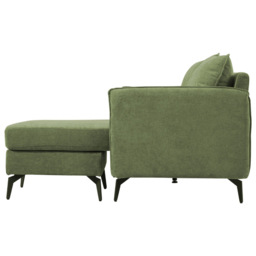 H&O Direct 3 Seater Green Right Hand Facing Chaise Sofa - Wilko - thumbnail 5