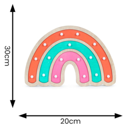 ValueLights Rainbow LED Kids Nursery Table Lamp - Size: 30 x 20 x 3.5cm - Multi - Wilko - thumbnail 7