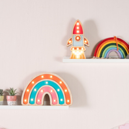 ValueLights Rainbow LED Kids Nursery Table Lamp - Size: 30 x 20 x 3.5cm - Multi - Wilko - thumbnail 3