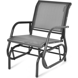 Costway Black Garden Rocking Chair - Size: 2 Seater - Wilko - thumbnail 3