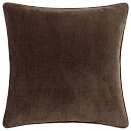 Yard Brown Heavy Chenille Reversible Cushion - Size: 50 x 50 cm - Yard Living - Wilko