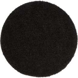 My Rug Black Round Rug 100cm - Size: 100 x 100 x 2cm - Wilko - thumbnail 1