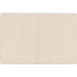 My Mat Ivory Sculptured Honeycomb Washable Rug 200 x 290cm - Cream - Wilko