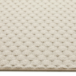 My Mat Ivory Sculptured Honeycomb Washable Rug 200 x 290cm - Cream - Wilko - thumbnail 5